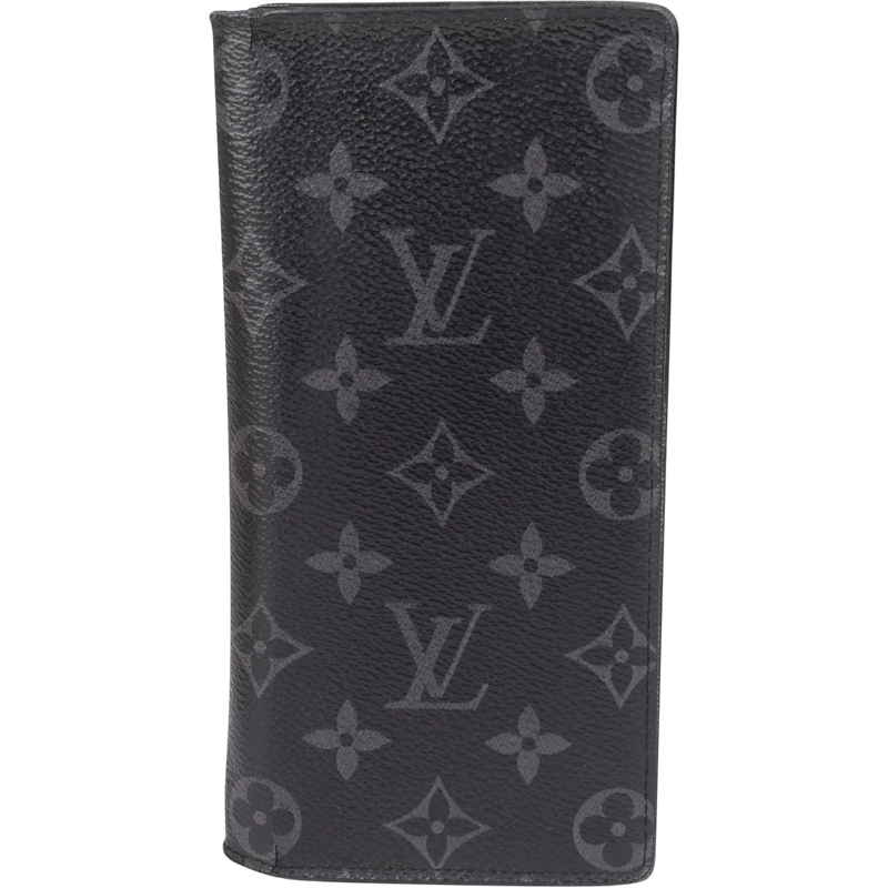 Louis Vuitton Geldbörse Louis Vuitton Canvas Monogram Brazza Wallet schwarz