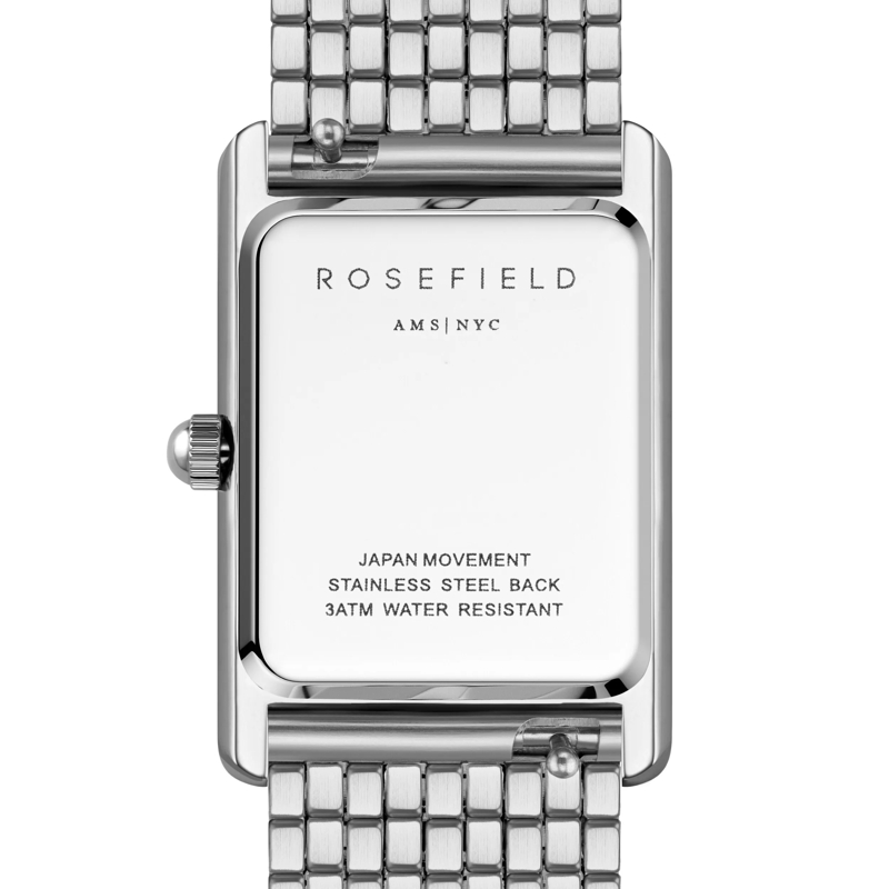 Rosefield Quarzuhr Damenuhr Heirloom Eckig silber(Image 4)