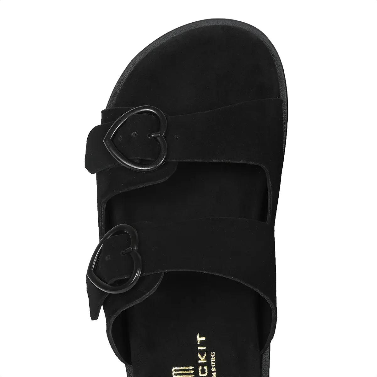 Thumbnail - Crickit Slipper & Pantoletten - Sandale RINA - Gr. 38 (EU) - in Schwarz - für Damen