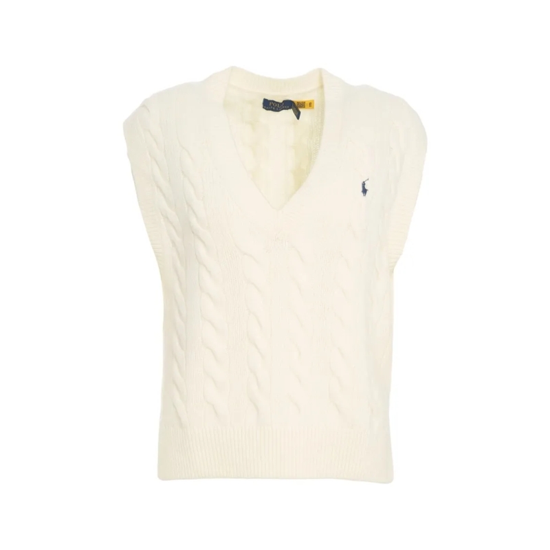 Polo Ralph Lauren Pullover Cable-Knit Sweater White