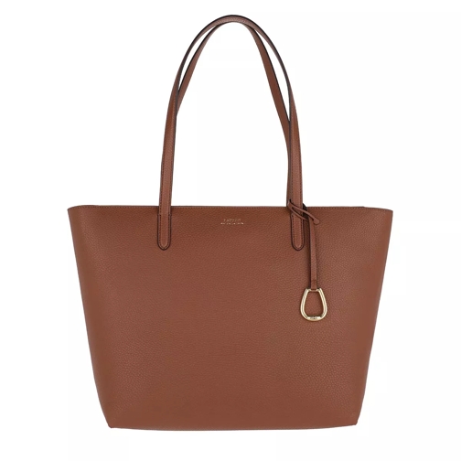 Lauren Ralph Lauren Top Zip Medium Tote Lauren Tan/Orange Shopping Bag