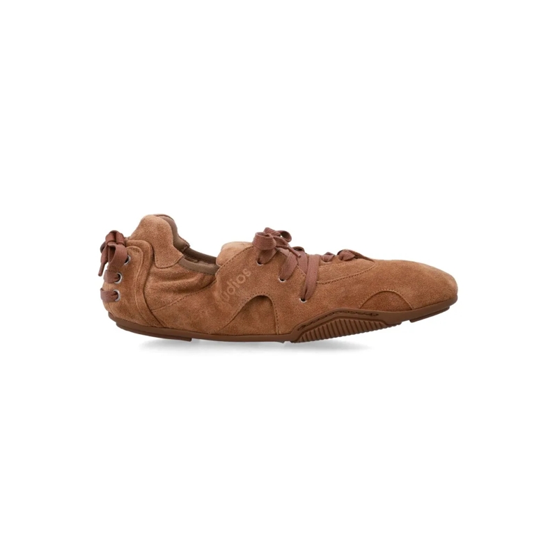 Acne Studios Low-Top-Sneaker Suede Leather Sneakers Brown