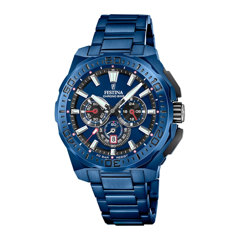 Festina Chronograph Chrono Bike Uhr Blau