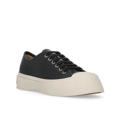 Marni Low-Top Sneaker Black Smooth Leather Sneakers Black