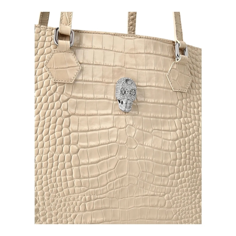 Philipp Plein Shopper Einkaufstasche Skull Verziert beige(Image 3)