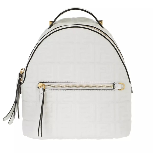 Fendi FF Monogramme Backpack White Rucksack