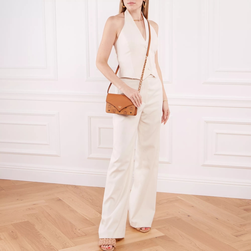 MCM Crossbody Bag Diamond Crossbody Cognac(Image 2)