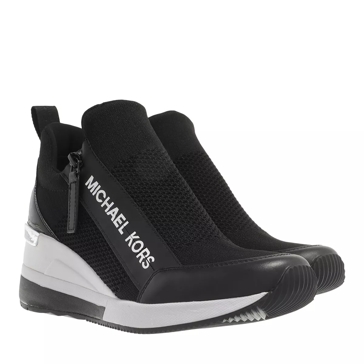 Michael Kors Willis Wedge Trainer Black High Top Sneaker