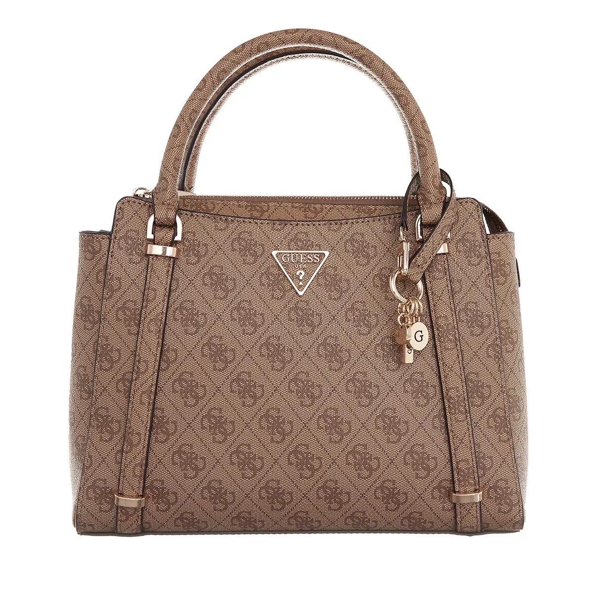 Guess Women's Brown Satchel Bags - Eco Erica 2 Comp Satchel - Satchel Bags For Unisize