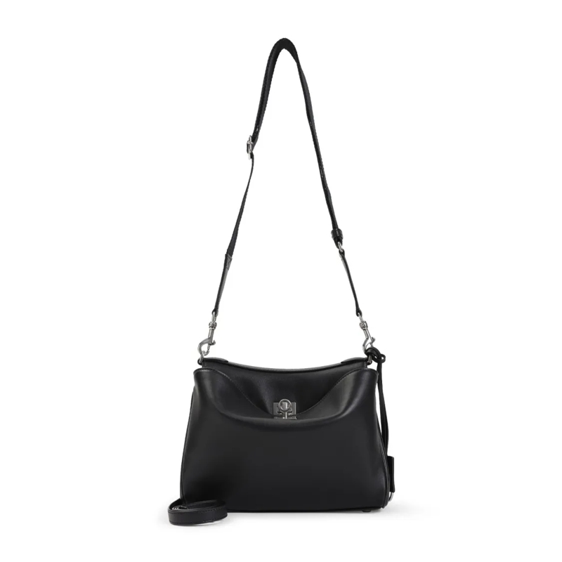 Balenciaga Schultertasche Structured Shoulder Bag With Flap Closure Black