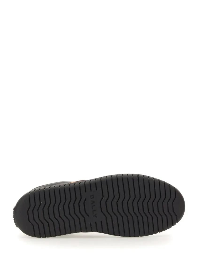 Thumbnail - Bally Low-Top Sneaker - Black Leather Sneakers With Contrasting Stripes - Gr. 39 (EU) - in Schwarz - für Damen