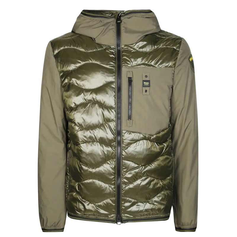 Blauer Daunenjacke Albert Hooded Jacket Neutrals