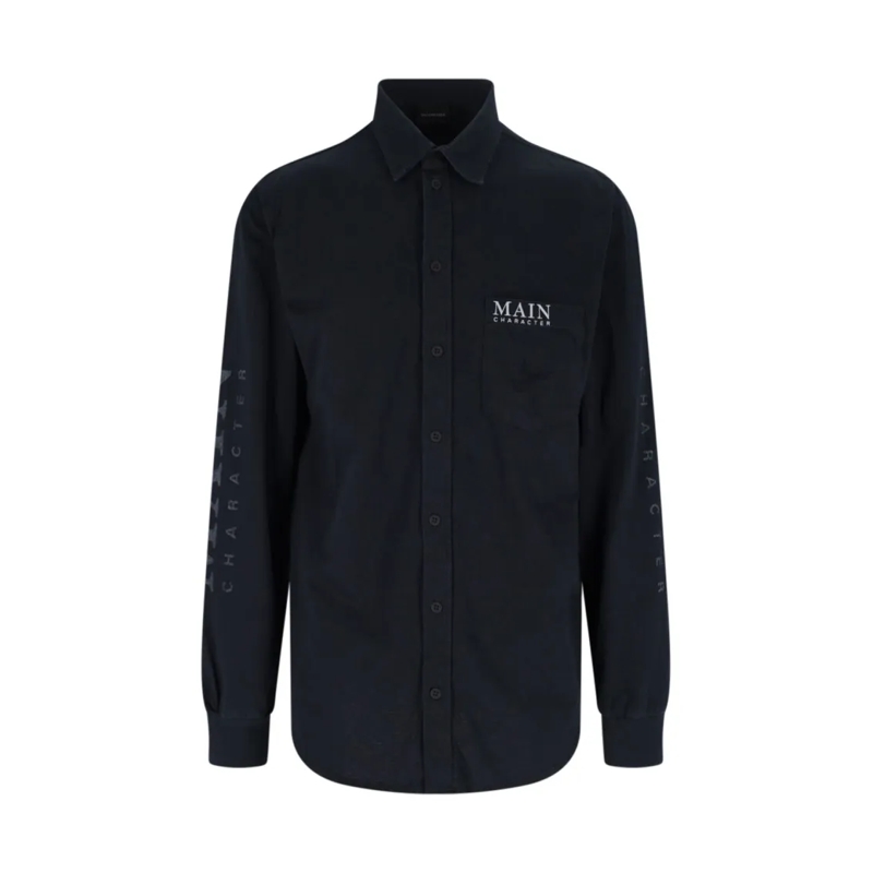 Balenciaga Overhemd Main Character Shirt – Black Black