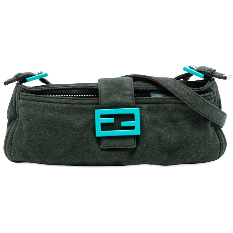 Fendi Schultertasche Wool Mamma Baguette Shoulder Bag grün