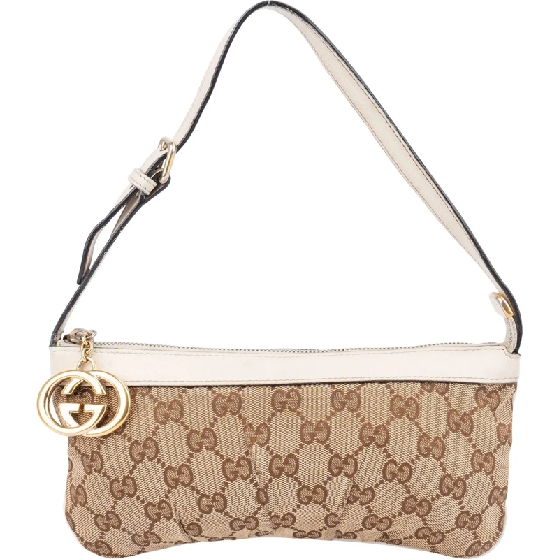 Gucci Schultertasche Gucci GG Monogram Handbag braun