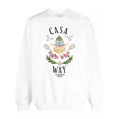 Casablanca Casa Way Cotton Sweatshirt White 
