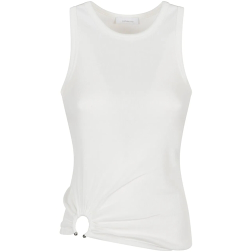 Paco Rabanne Top Sleeveless Tank Top White weiß