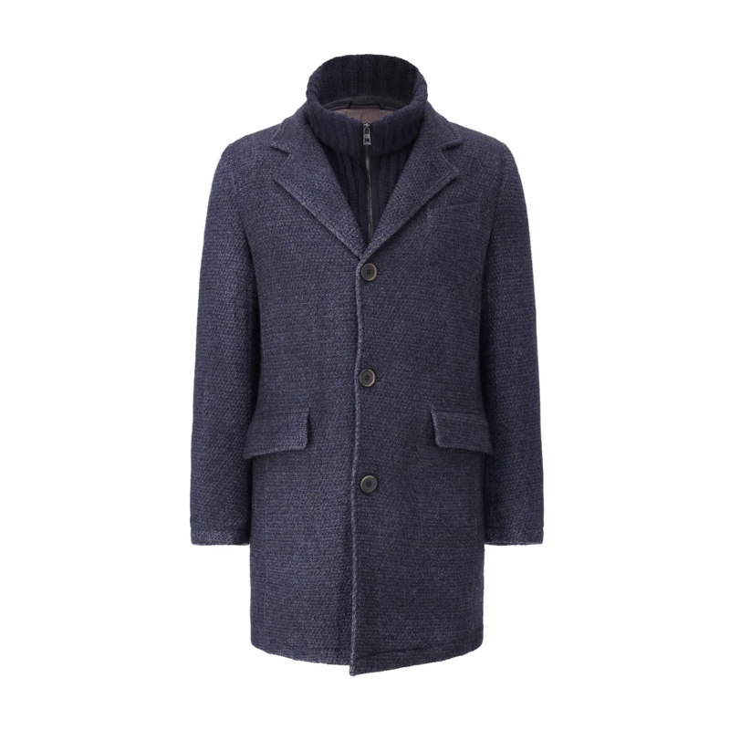 Gimo's Wintermantel Strickmantel aus Woll-Melange grau(Image 7)