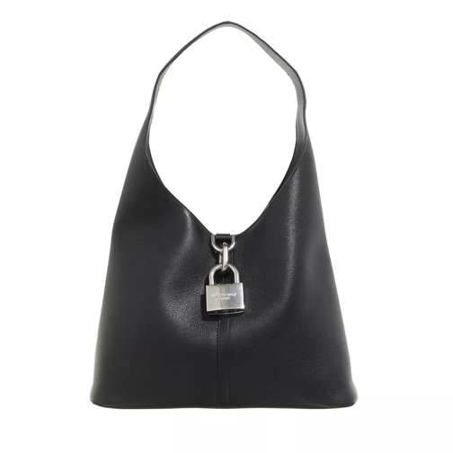 Balenciaga Medium Hobo Locker Handbag Black Hoboväska