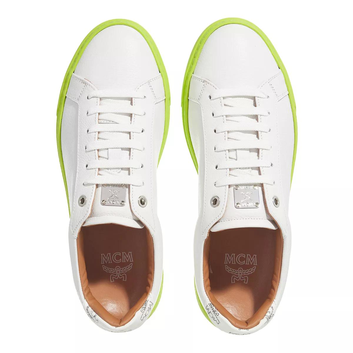 MCM W Derby Ocean White Low Top Sneaker