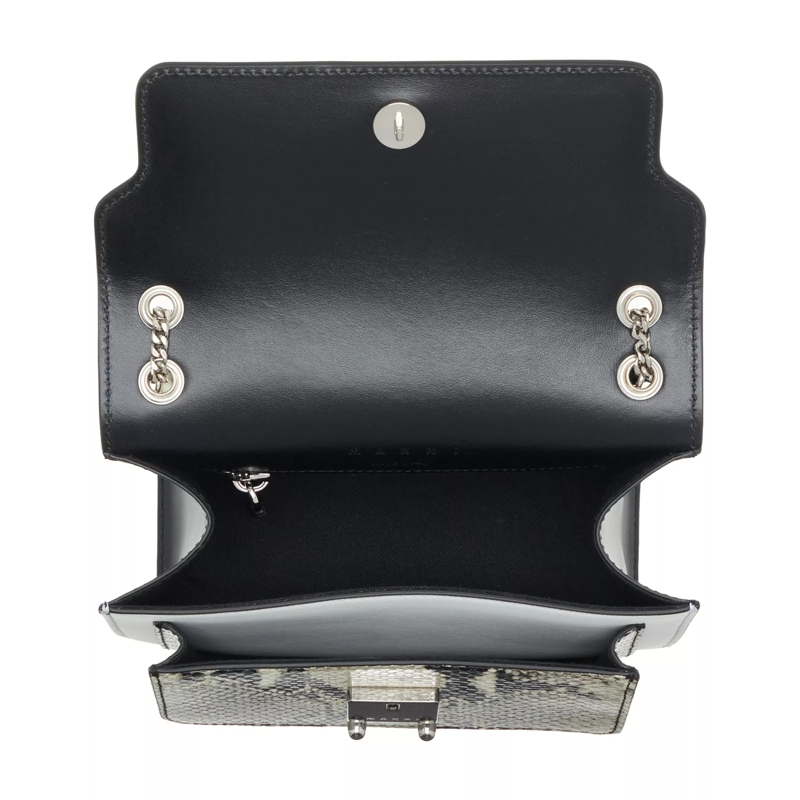 Marni Crossbodytas Trunk Envelope Medium Black/White/Python Print(Image 5)