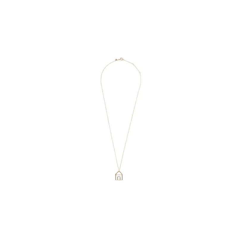 Aliita Medium Halsketting 9K Gold Casita Necklace Gold