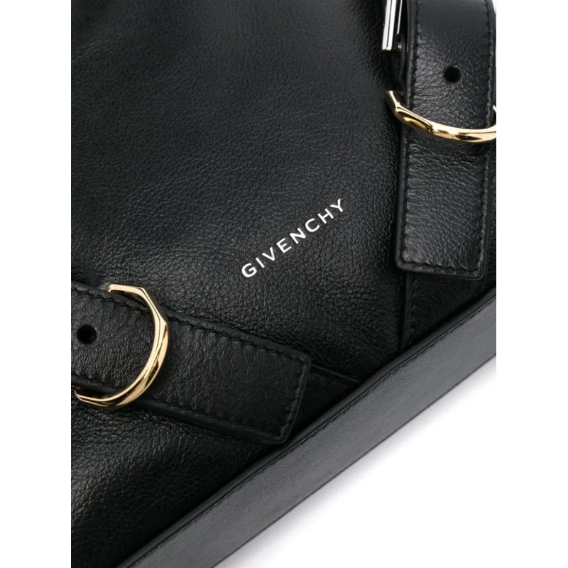 Givenchy Sac à bandoulière Grained Black Calf Leather Handbag Black