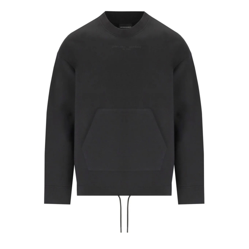 Emporio Armani Truien EMPORIO ARMANI SCHWARZES SWEATSHIRT schwarz