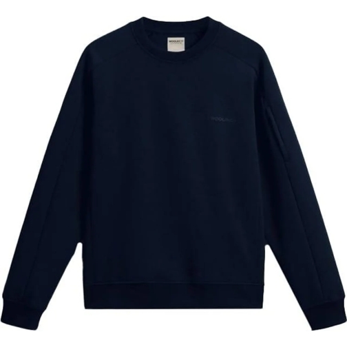 Woolrich  Tech Crewneck Melton Blue blau