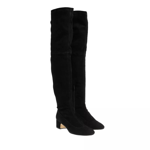 Ted Baker Ayannah Over The Knee Stretch Leather Boot Black Cuissarde