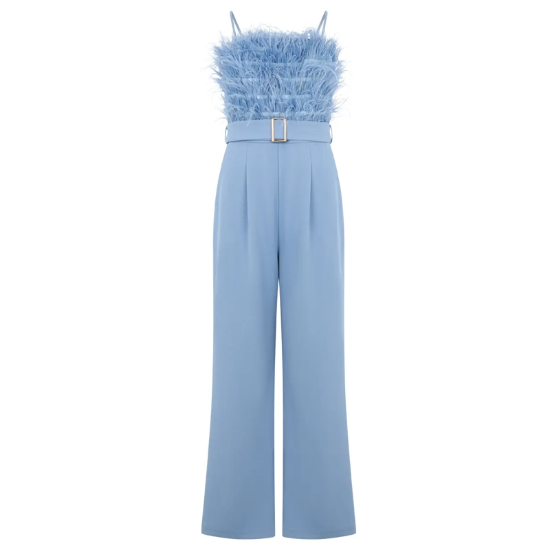 Apart Jumpsuit Abendoverall hell-blau