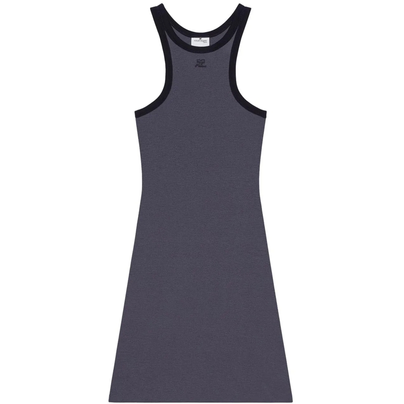Courrèges Midikleid Dresses Denim Black blau