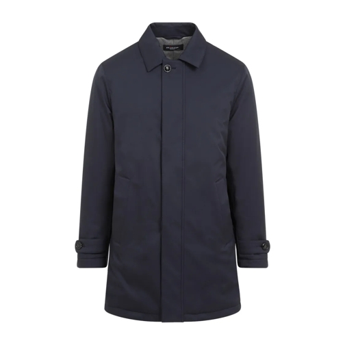 Kiton Blue Long Sleeve Coat Blue Övergångsjacka