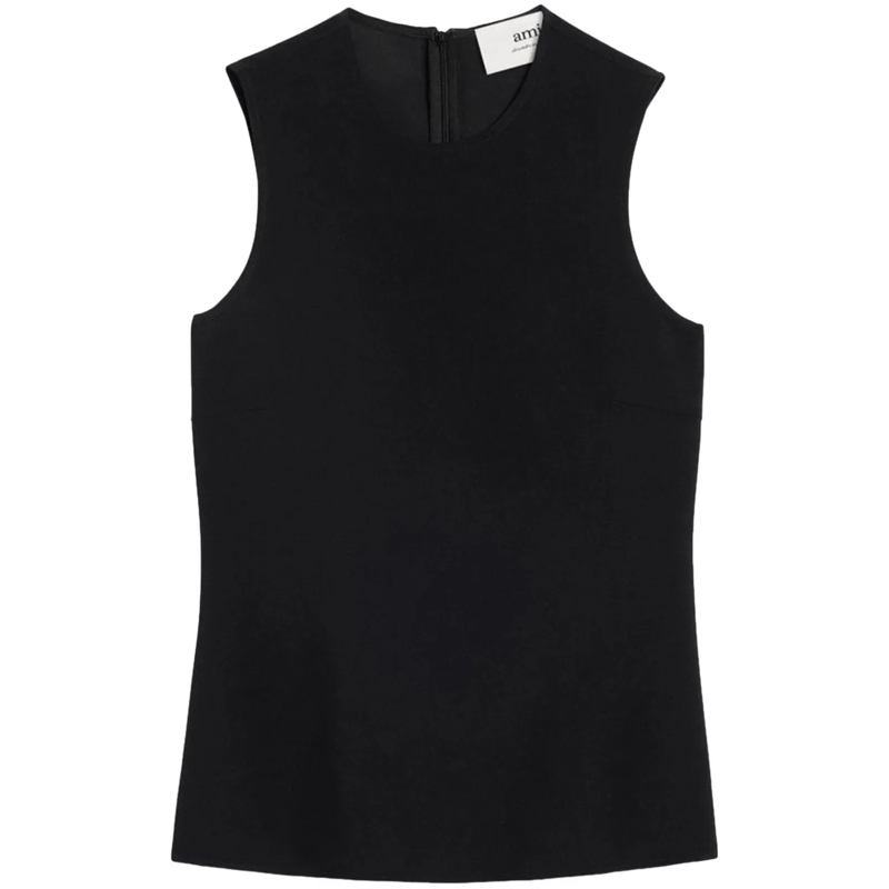 AMI Paris T-Shirt Top Black schwarz