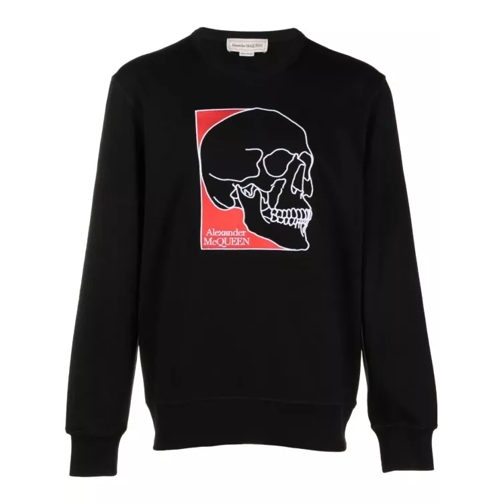 Alexander McQueen Black Skull Embroidery Blouse Black 