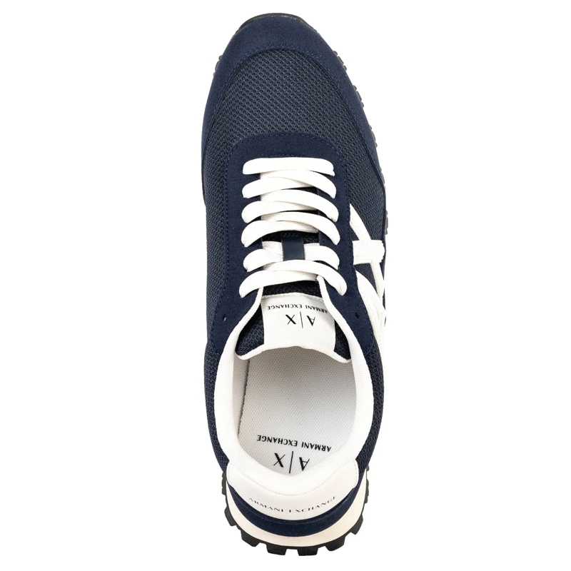 Armani Exchange Low-Top-Sneaker SNEAKER DROP MICROSUEDE+MESH+CALF PU blau(Image 8)