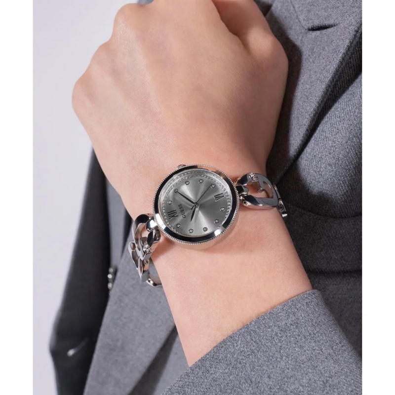 Guess Quarzuhr Quarz-Analoguhr Empower silber(Image 3)