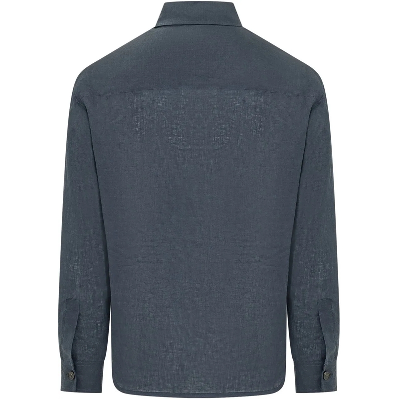 Palm Angels Haut décontracté Camicia Track con Bande e Logo blau(Image 2)