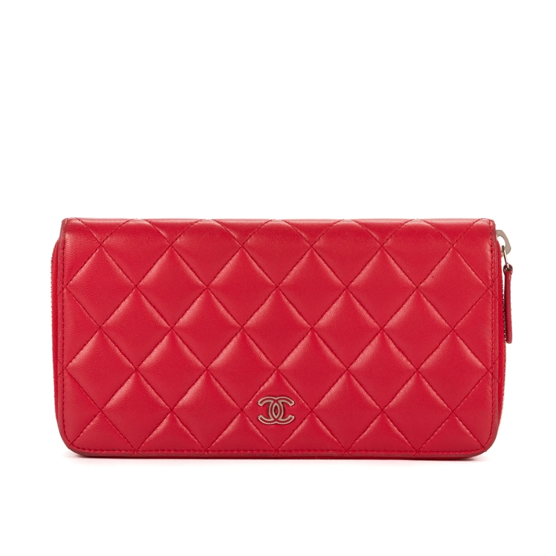 Chanel Crossbody Bag Long Wallet fuschsia