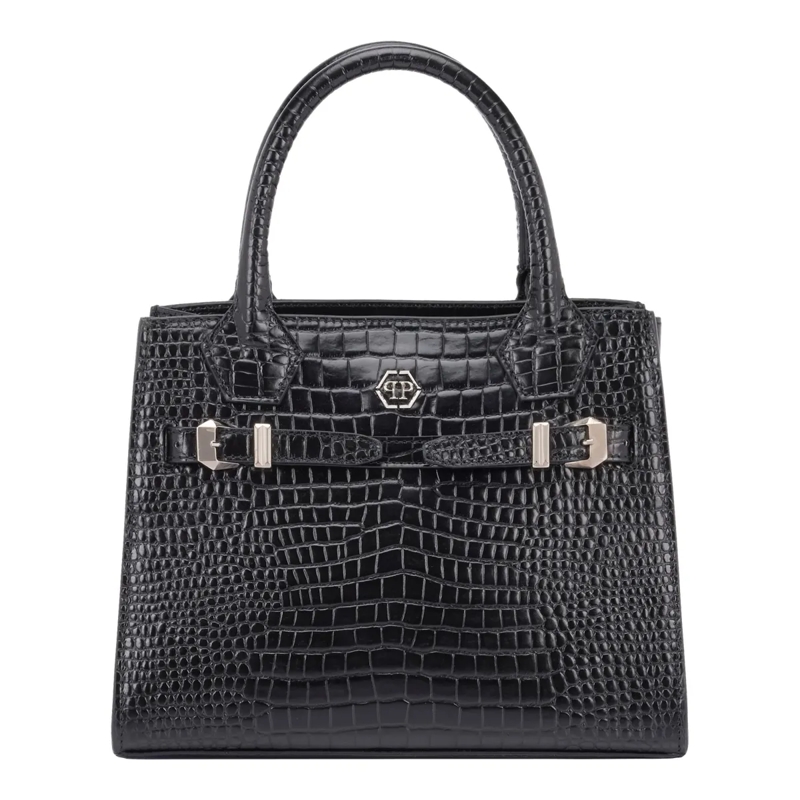 Philipp Plein Shopper Small Shopper Bag Cocco schwarz