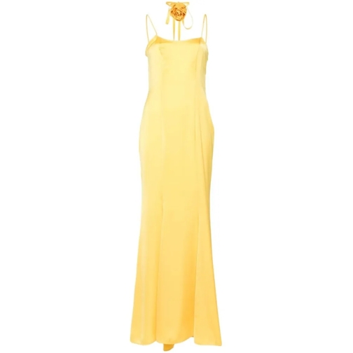 Blugirl  Canary Yellow Satin Dress Yellow