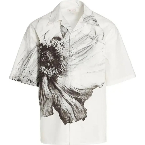 Alexander McQueen Legere Oberteile Alexander McQueen Short Sleeve Shirt weiß