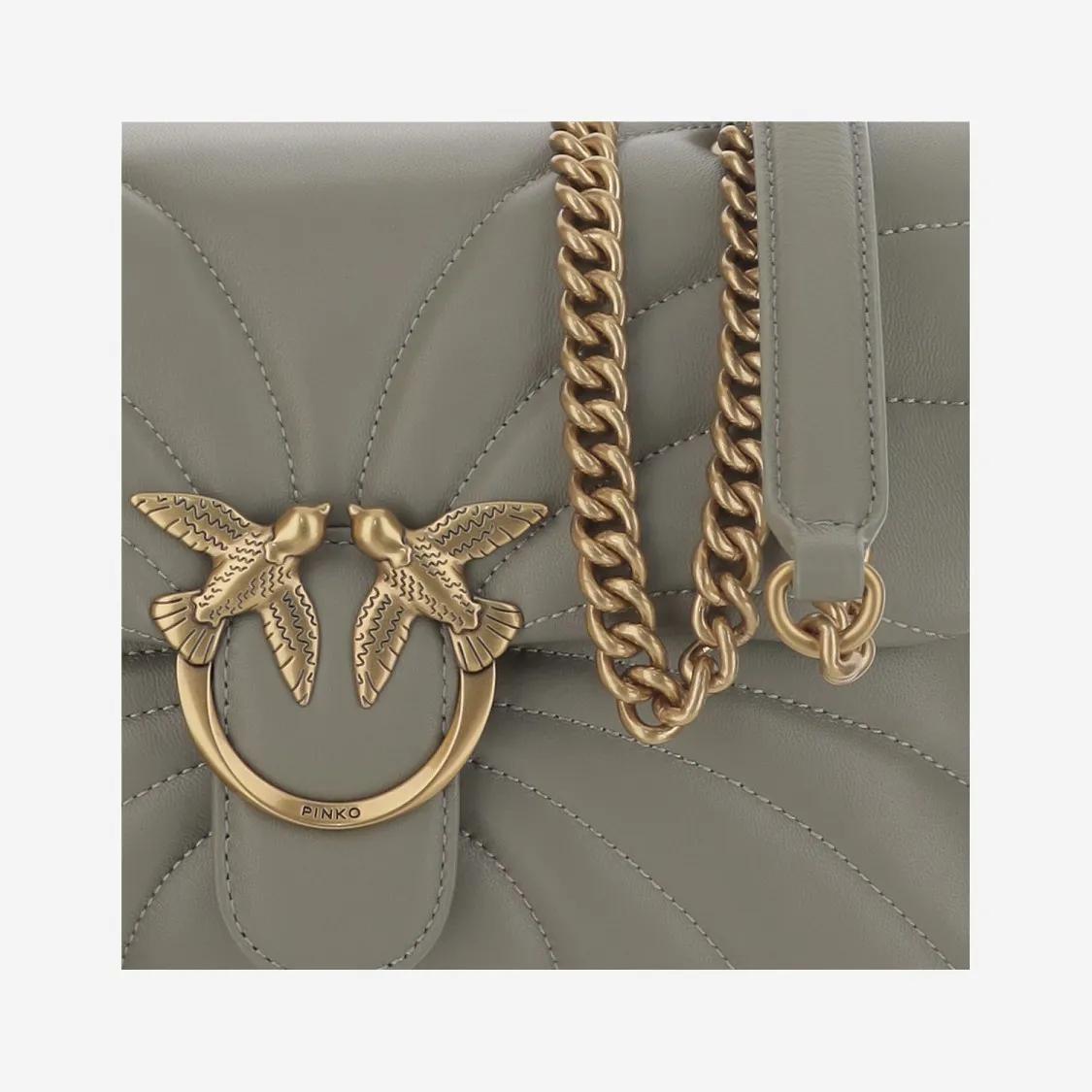 pinko Hobo bags Classic Love Puff Butterfly Bag in groen