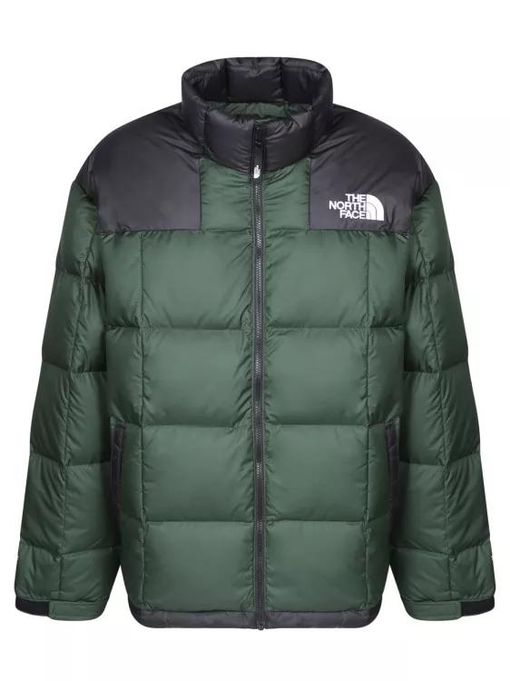 green and black north face jacket