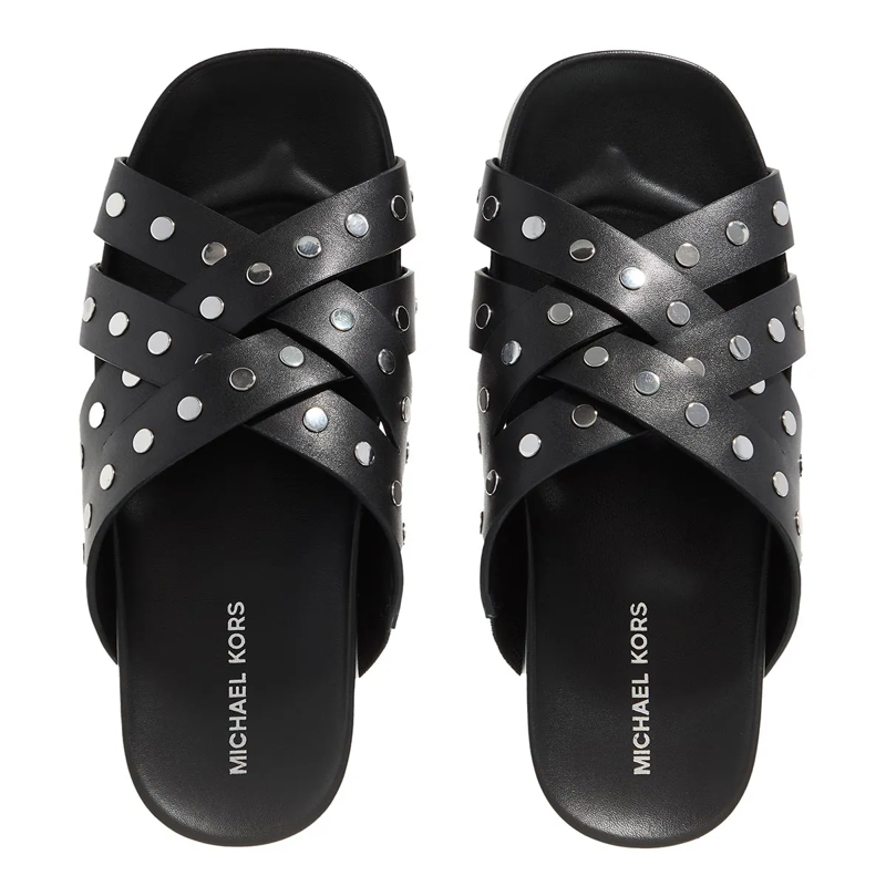 MICHAEL Michael Kors Slides Irene Flat Sandal Black(Image 6)
