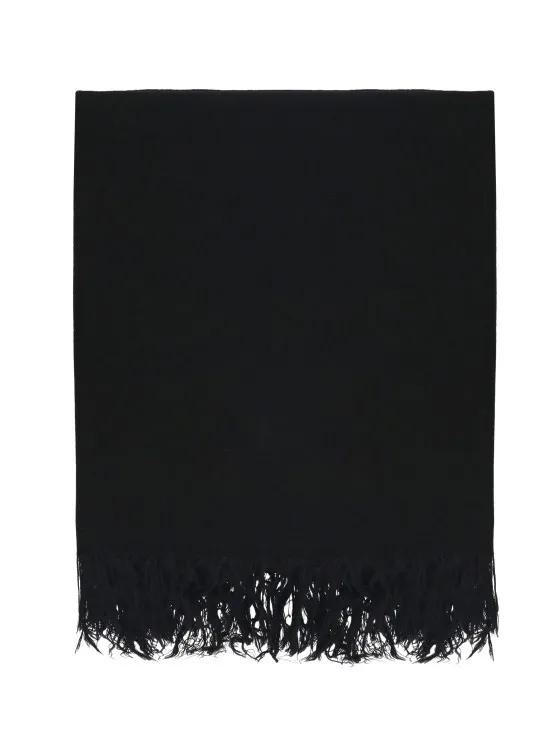 Rick Owens Tücher & Schals - Black Virgin Wool Knitted Blanket - Gr. unisize - in Schwarz - für Damen