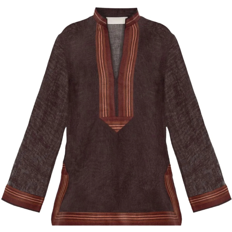 Tory Burch Midikleid Dresses Brown braun