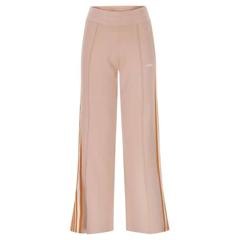 Autry International Jogginghose Knitted Viscose Joggers In Tennis Style Neutrals