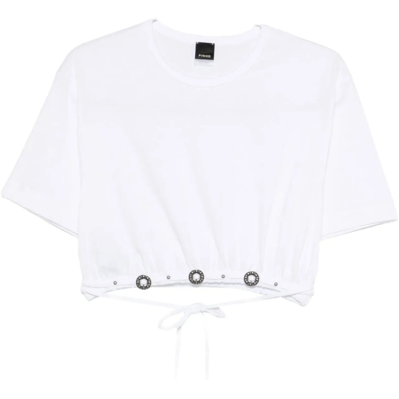 Pinko T-shirt Top Bianco weiß