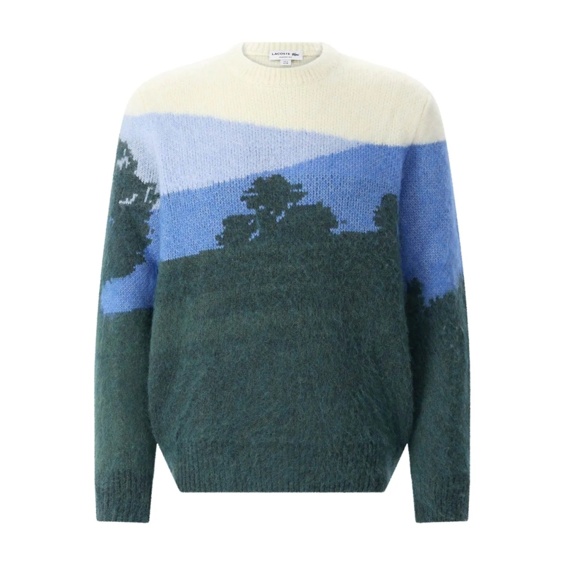 Lacoste Pullover Pullover mit Alpaka-Woll-Mix Multicolor